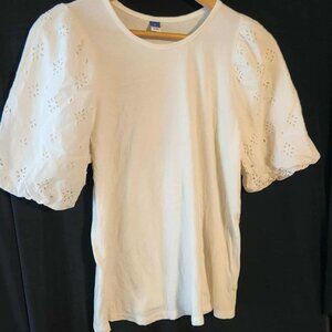 Old Navy Women's White Blouse Large